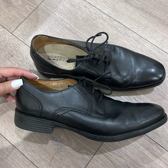 BOSTONIAN FLEXLITE • Black Laced Men Shoes • sz 8M • - Picture 2 of 7